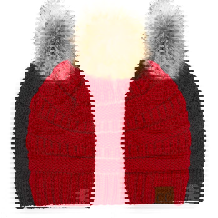 C.C® Beanie Cable-Knit Pom Accessories Hats for Gifts, Women, Teens Girls by Truly Contagious