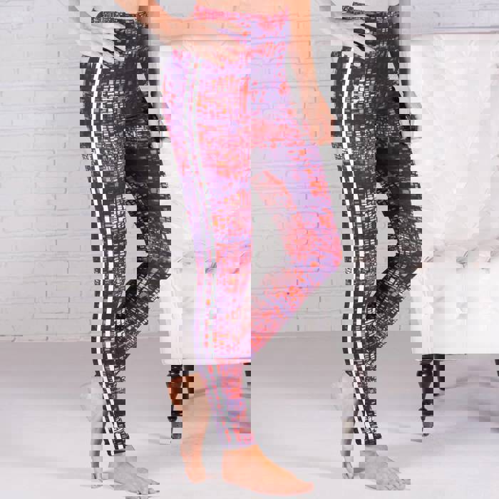 Ultra Soft Printed Leggings w/ Stripe (New Mix)