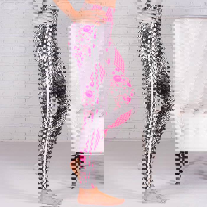 Ultra Soft Printed Leggings w/ Stripe (New Mix)