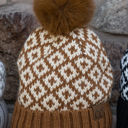 Brown C.C® Beanie Trending Pom Hats by Truly Contagious