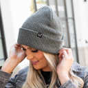 Grey C.C® Beanie Waffle Knit by Truly Contagious