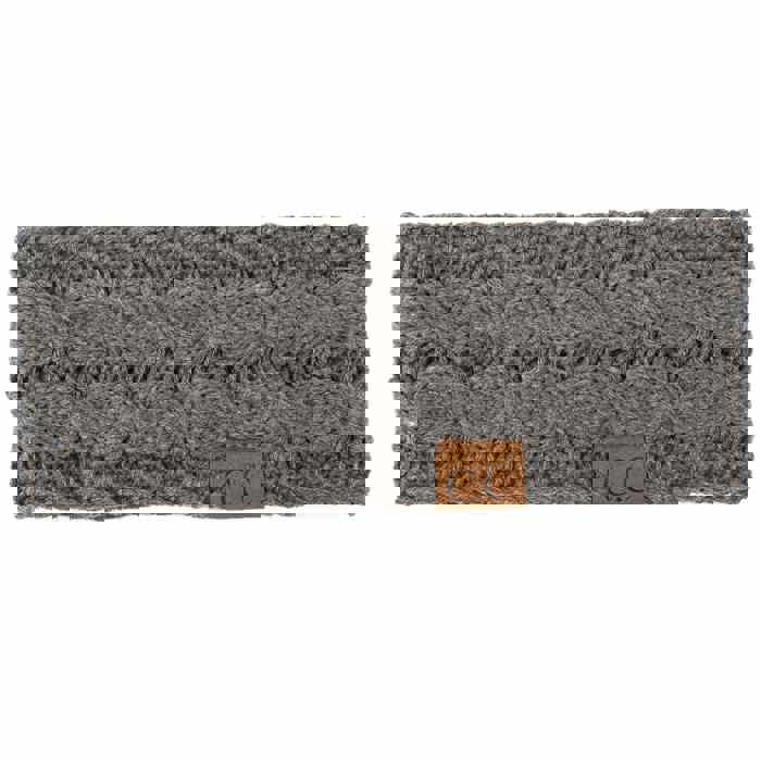 C.C® Beanie Cable-Knit Lined Head Wrap for Women Hair Accessories by Truly Contagious