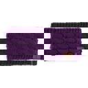 Dark Purple C.C® Beanie Cable-Knit Lined Head Wrap for Women Hair Accessories by Truly Contagious