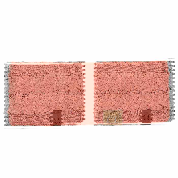 C.C® Beanie Cable-Knit Lined Head Wrap for Women Hair Accessories by Truly Contagious