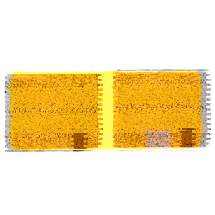 C.C® Beanie Cable-Knit Lined Head Wrap for Women Hair Accessories by Truly Contagious