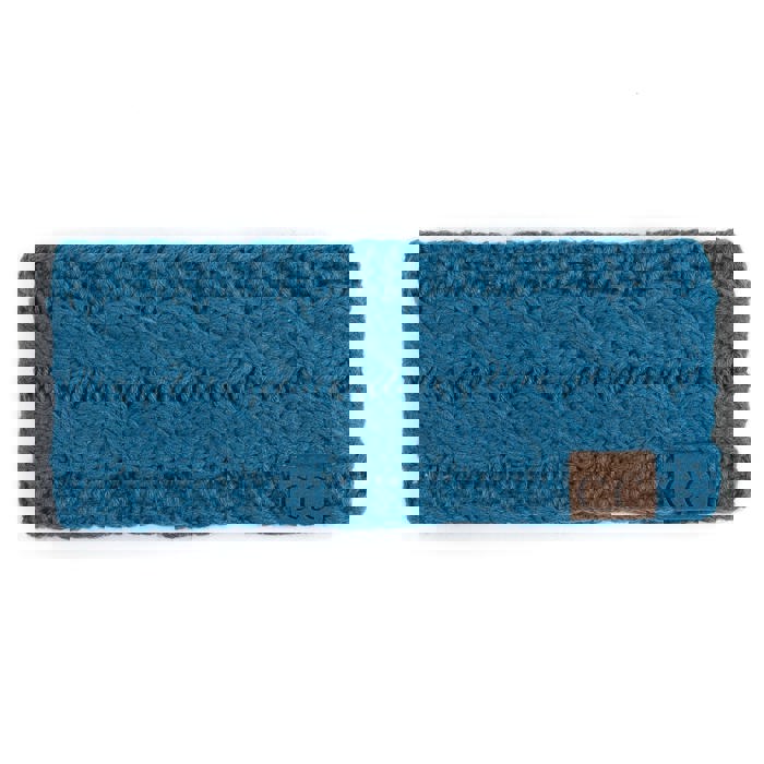 C.C® Beanie Cable-Knit Lined Head Wrap for Women Hair Accessories by Truly Contagious