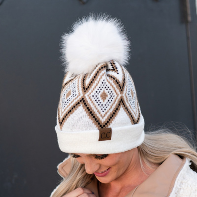 CC Beanie Geometric by Truly Contagious