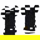 Black - Ages 1-5 CC Kids Double Pom Kids Toddler to Adult Winter Beanies