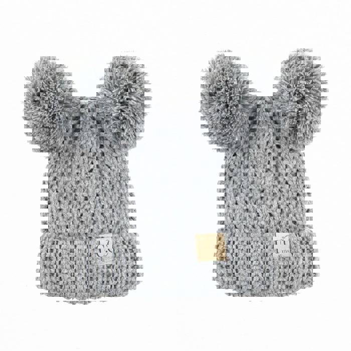 CC Kids Double Pom Kids Toddler to Adult Winter Beanies