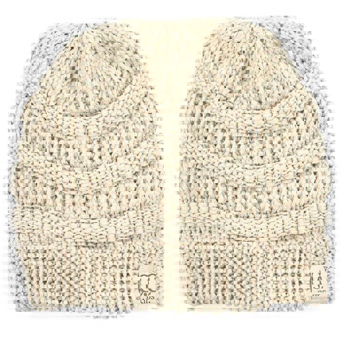 C.C® Kids BeanieUnisex Cable Knit Skully Hats, Ages 1 - 5 by Truly Contagious