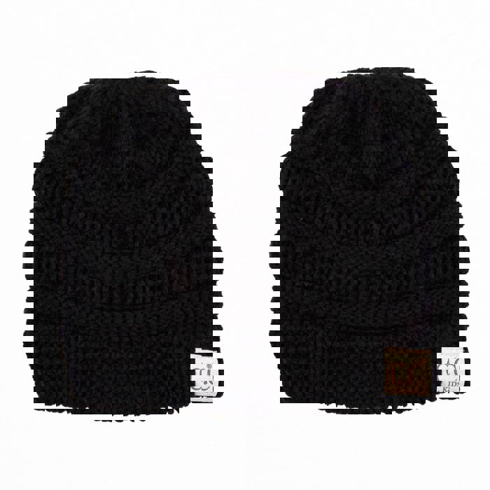 C.C® Kids BeanieUnisex Cable Knit Skully Hats, Ages 1 - 5 by Truly Contagious