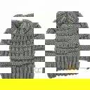 Light Melange Grey - Ages 1-5 C.C® Kids BeanieUnisex Cable Knit Skully Hats, Ages 1 - 5 by Truly Contagious