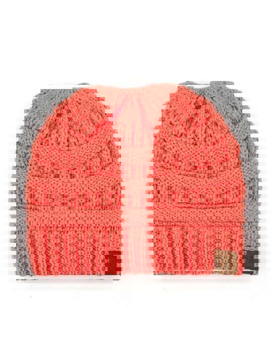 C.C® Women Messy Bun Ponytail Beanie Hats by Truly Contagious