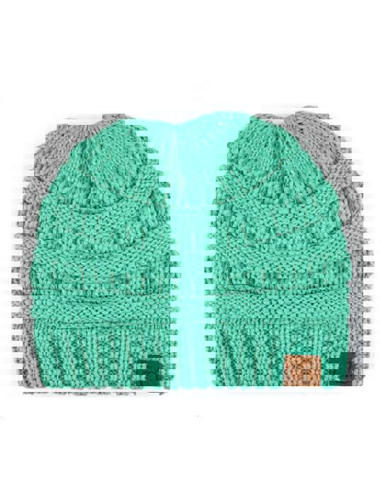 C.C® Women Messy Bun Ponytail Beanie Hats by Truly Contagious