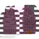 Violet C.C® Women Messy Bun Ponytail Beanie Hats by Truly Contagious