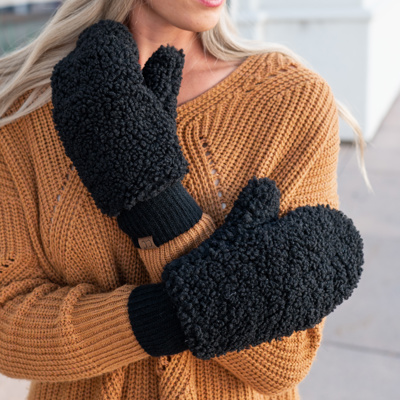 C.C® Soft Sherpa Accessible Mittens by Truly Contagious