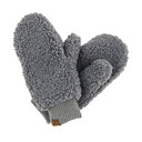 Grey C.C® Soft Sherpa Accessible Mittens by Truly Contagious