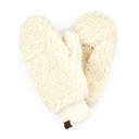Ivory C.C® Soft Sherpa Accessible Mittens by Truly Contagious