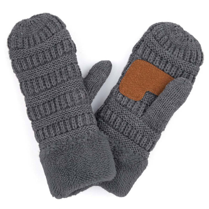 C.C® Mittens Sherpa Lined Accessories, Adult and Junior by Truly Contagious
