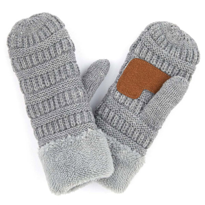 C.C® Mittens Sherpa Lined Accessories, Adult and Junior by Truly Contagious