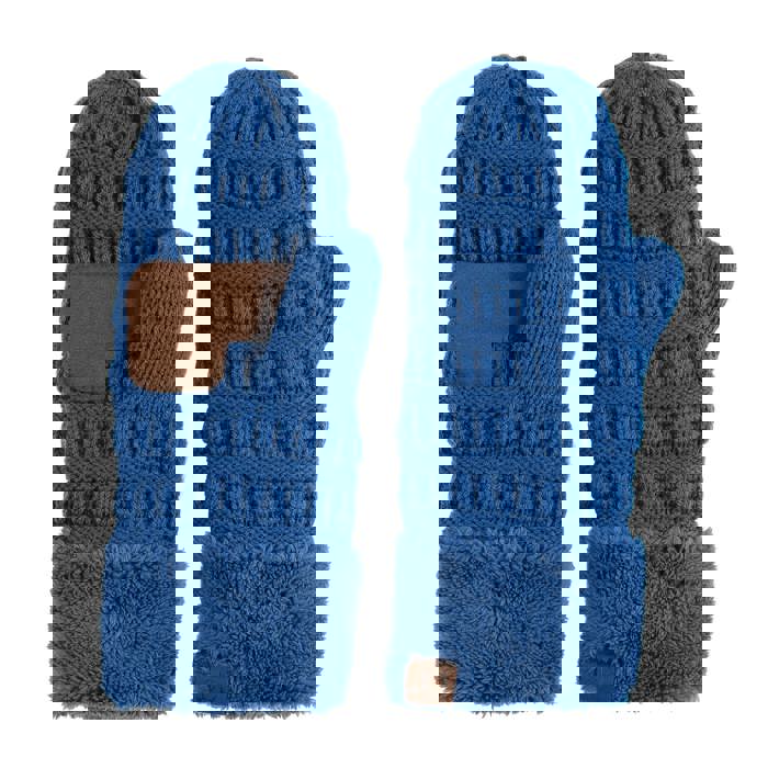 C.C® Mittens Sherpa Lined Accessories, Adult and Junior by Truly Contagious