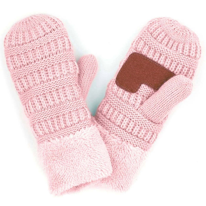 C.C® Mittens Sherpa Lined Accessories, Adult and Junior by Truly Contagious