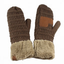 New Olive/New Sage C.C® Mittens Color-Block by Truly Contagious