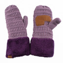 Violet/Dark Purple C.C® Mittens Color-Block by Truly Contagious