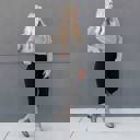 1X/2X - Black High Rise Ponte Pant (New Mix)