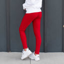 1X/2X - Red High Rise Ponte Pant (New Mix)