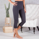 Capri 27" Charcoal - Pant Size 0-8 Super Soft 5" Waist Leggings | Tummy Control Capri (Truly Contagious - New Mix)