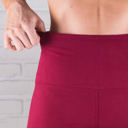 Capri 27" Burgundy - Pant Size 9-15 Super Soft 5" Waist Leggings | Tummy Control Capri (Truly Contagious - New Mix)