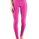 Fuchsia - Pant Size 0-8 S-M Ultra Soft 5" Waist Tummy Control Leggings by Truly Contagious