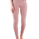 Mauve - Pant Size 0-8 S-M Ultra Soft 5" Waist Tummy Control Leggings by Truly Contagious