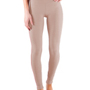 Mocha - Pant Size 0-8 S-M Ultra Soft 5" Waist Tummy Control Leggings by Truly Contagious
