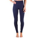 Navy - Pant Size 0-8 S-M Ultra Soft 5" Waist Tummy Control Leggings by Truly Contagious