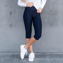 Navy - Small/Medium (0-6) Cellulite Hiding Capri Leggings