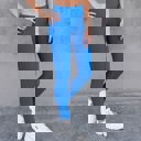 Royal Blue - 1X/2X (Pant Size: 14-16) Cellulite Hiding Leggings
