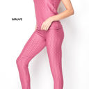 L/XL Fits Pant Size 8-12 - Mauve Cellulite Hiding Leggings and Tank Loungewear New Mix