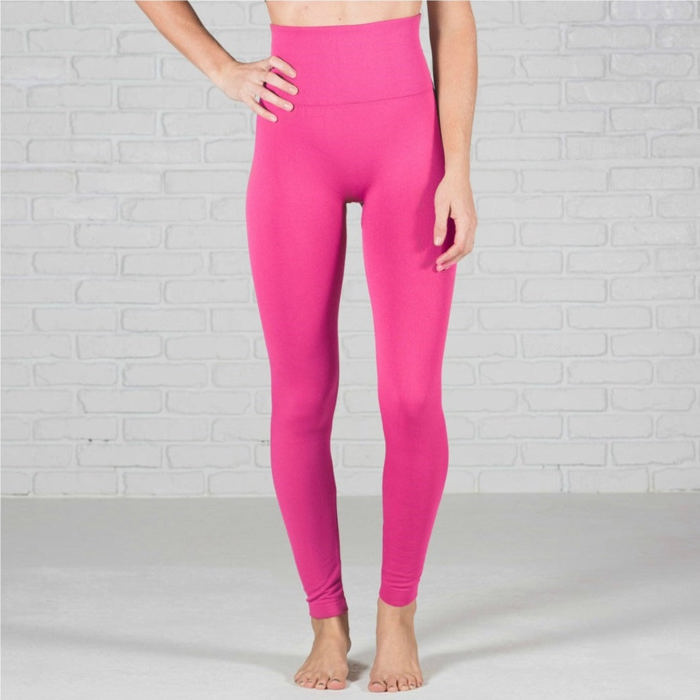 Tummy Control Fleece Lined Leggings Two Sizes Curvy Added