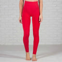 Red | Pant Size 0-13 Tummy Control Fleece Lined Leggings Two Sizes Curvy Added