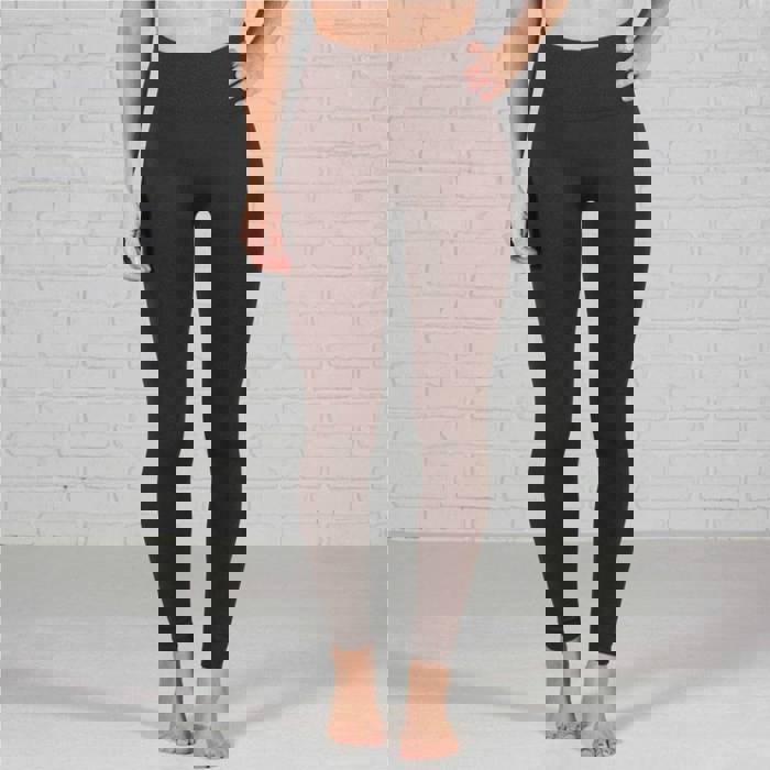 Tummy Control Fleece Lined Leggings Two Sizes Curvy Added