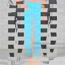 Harbor Blue | Pant Size 11-17 Tummy Control Fleece Lined Leggings Two Sizes Curvy Added