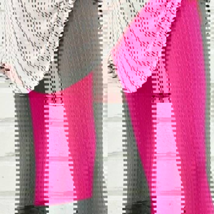 Cable Knit Fleece Lined Leggings by Truly Contagious