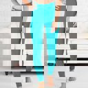 Teal - Pant Size 0-8 Cable Knit Fleece Lined Leggings by Truly Contagious