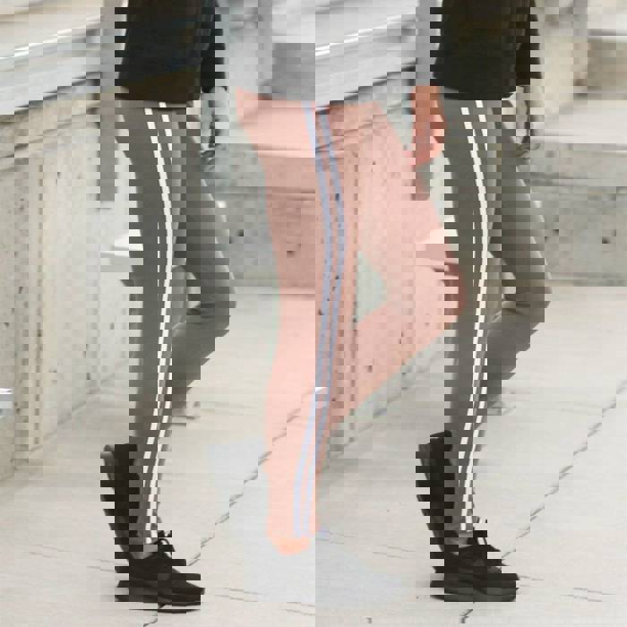 Athleisure Soft Stripe Leggings by Truly Contagious