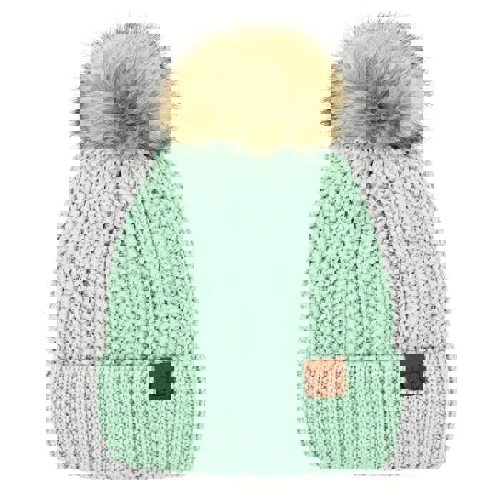 CC Multi-Color Plush Pom Beanie