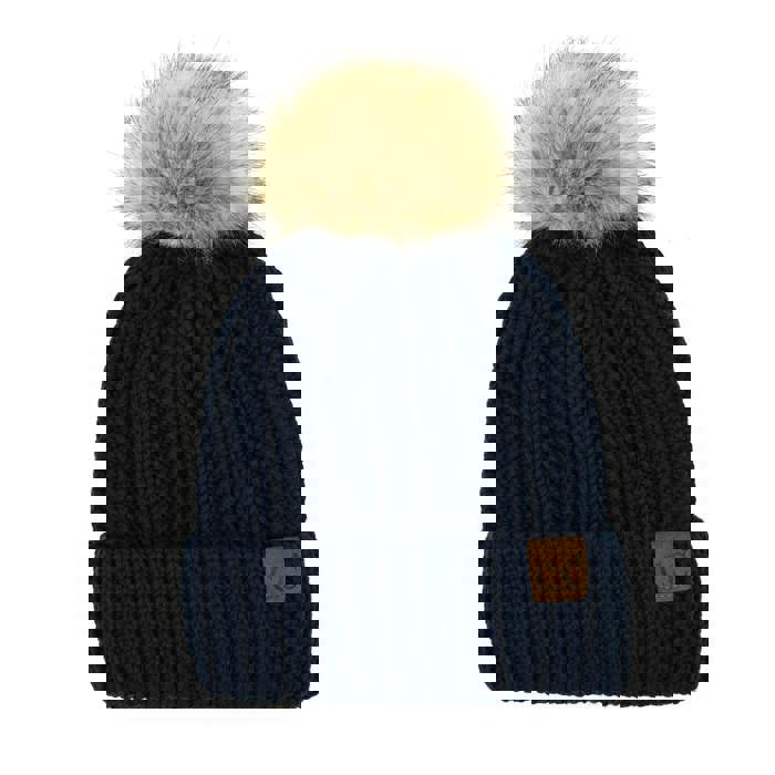 CC Multi-Color Plush Pom Beanie