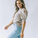  Lyssa Puff-Sleeve Top