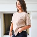 Small Brown Riley Pocket Tee 